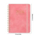 thumbnail image 2 of 2025-2026 A5 Schedule Planner 8.46"x6.06", Spiral-Bound Faux Leather Cover Date Notebook, July 2025 to 2026 Time Management Planner with Notes Section, 2 of 5