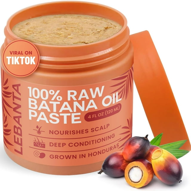 Aceite para el crecimiento del cabello Lebanta Raw Batana 100% puro y orgánico, 120 ml