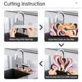 thumbnail image 5 of Yayeee Faucet Mat for Kitchen Sink 14.7" Diatomite Long Splash Guard Pad, Swirling Circles, 5 of 7