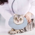 thumbnail image 3 of Protector de cuello para perro ajustable antimordeduras con anillo de cuello suave para mascotas de papel (impresión de garra S), 3 of 5
