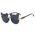thumbnail image 1 of Girls Boys Rimless Sunglasses Cartoon Bear Children Outdoor Sun Glasses New L4 X7M2, 1 of 1