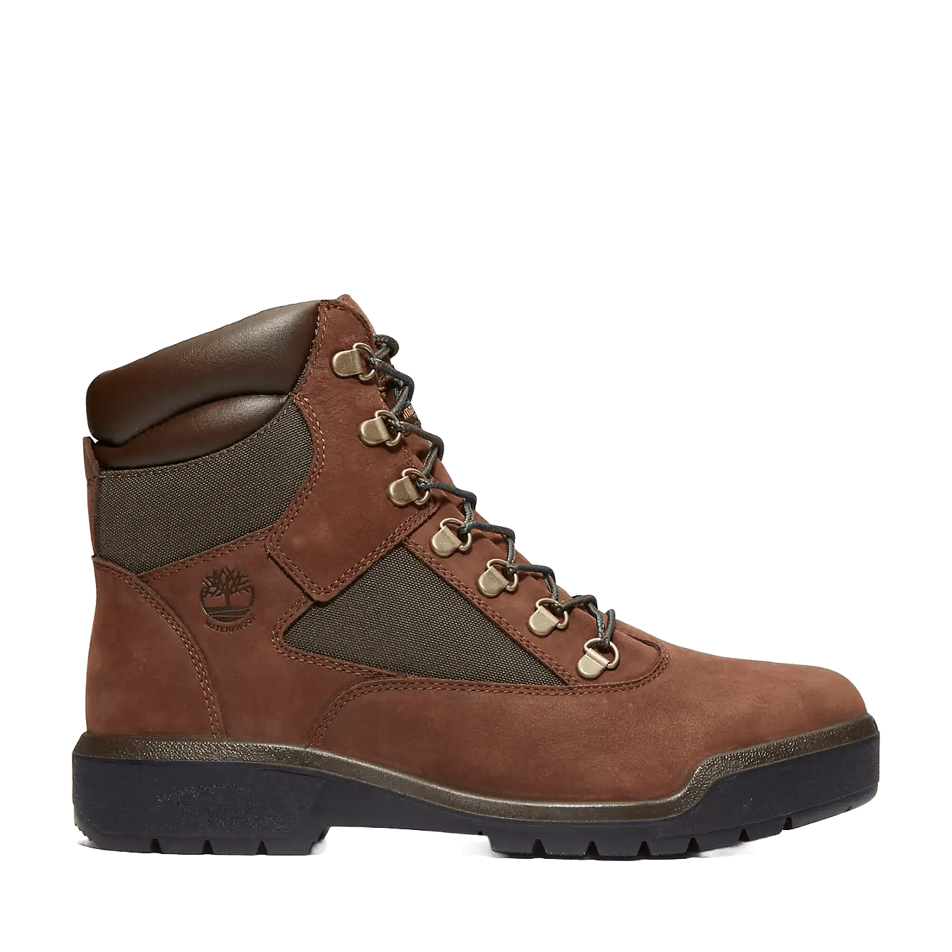 Timberland 6 Inch Waterproof Field Boot Dark Brown Nubuck TB