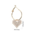 thumbnail image 2 of ADDHAT 1Par Aretes Dorados Con Para Mujer Perfectos En Fiestas, 2 of 8