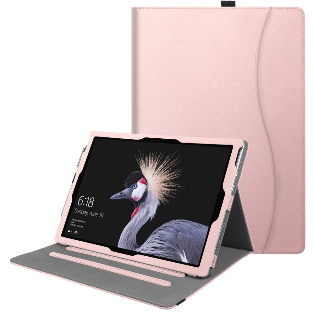 Fintie Case for Microsoft Surface Pro 7 / Surface Pro 6 / Surface Pro 5 / Pro 4 3, Multiple Angle Viewing Folio Stand Cover with Card Pocket, Compatible with Type Cover Keyboard