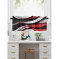 thumbnail image 5 of Valances for Windows Abstract Gradient Stitching Rod Pocket Cafe Window Treatments Valance Curtains for Kitchen Bathroom Laundry Basement Windows 42"x12", 5 of 9