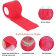 thumbnail image 4 of Self-Adhesive Cohesive Wrap Bandage Flexible Stretch Tape Athletic Strong Elastic First Aid Tape for Wrist, Ankle Sprains, Swelling 6 Packs, 1Inch X 5Yards, 4 of 5