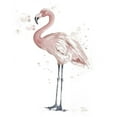 thumbnail image 2 of Pinto, Patricia 26x32 White Modern Wood Framed Museum Art Print Titled - Flamingo Stand I, 2 of 4