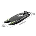thumbnail image 2 of 2.4GHz High Speed Remote Control Racing Boat Dual Motor Waterproof RC Boat for Outdoor Pool Lake Fast Racing Toy, 2 of 6