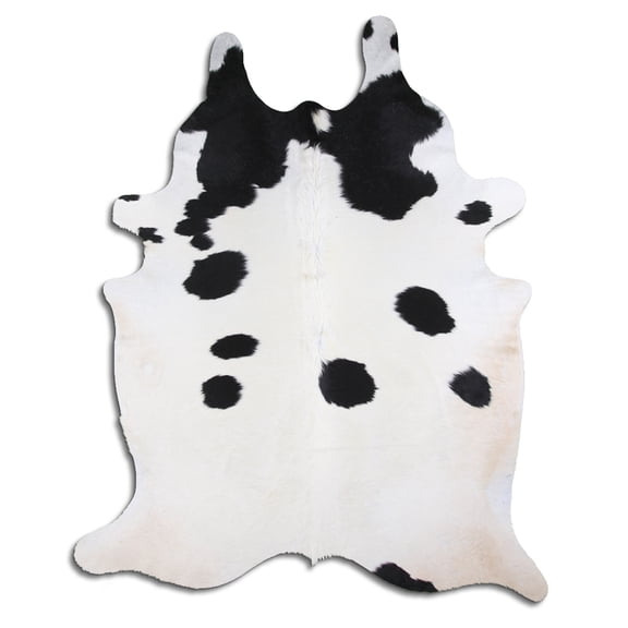 8 Ft X 6 Ft Brazilian Cowhide Skin Rug by Hilason Hair-On Leather Carpet