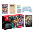 thumbnail image 1 of Nintendo Switch Mario Kart 8 Deluxe Bundle: Red/Blue Console, Mario Kart 8 & Membership, Octopath Traveler, Mytrix Wireless Pro Controller Blue Bamboo and Accessories, 1 of 8