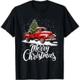 thumbnail image 1 of Camiseta de pijama de Navidad a juego con diseño de camión rojo, 1 of 2