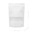 thumbnail image 3 of 50pcs Kraft Paper Stand up Bags Reusable Window Food Tea Snack Sealing Bags, 3 of 8