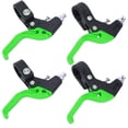 thumbnail image 2 of Palancas de freno de bicicleta para niños, ergonómicas y ajustables, para manillar de 22,2 mm/0,9 pulgadas de diámetro, color negro y verde, 2 of 14