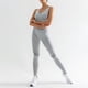 thumbnail image 2 of Sonducket Leggings de yoga de cintura alta elásticos estampados a rayas para mujer Prendas para la parte inferior del cuerpo Gris M Sonducket AP002217-02, 2 of 6