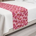 thumbnail image 2 of Abstract Bed Runner, Circles with Random Irregular Streaks in Monotone, Decorative Accent Bedding Scarf for Hotels Homes and Guestrooms, Queen, Pink Magenta, by Ambesonne, 2 of 2