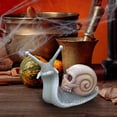 thumbnail image 3 of Okbabeha Halloween Skeleton Snail Resin Crafts, Snail Skull Sculpture Gothic Decoration, Garden Snail Statue Patio Snail Figurine Crafts, Outdoor Home Yard Garden Skeleton Art Sculpture Ornament, 3 of 7