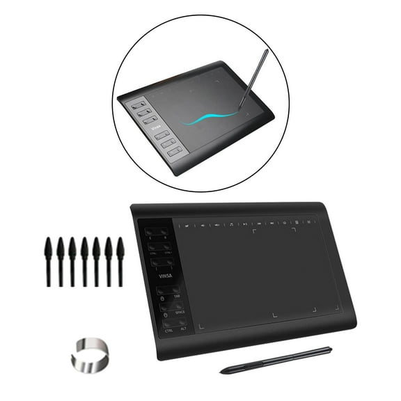 Tableta gráfica Yotijar 10x6 pulgadas compatible con Windows