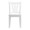 thumbnail image 4 of CorLiving Dillon Set of 2 White Wood Dining Chairs with Slatted High Backs, 4 of 11
