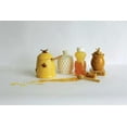 thumbnail image 2 of Creative Co-Op Yellow with Decorative Bees Stoneware Honey Jar with Lid & Wood Honey Dipper (Set of 2 Pieces), 2 of 3