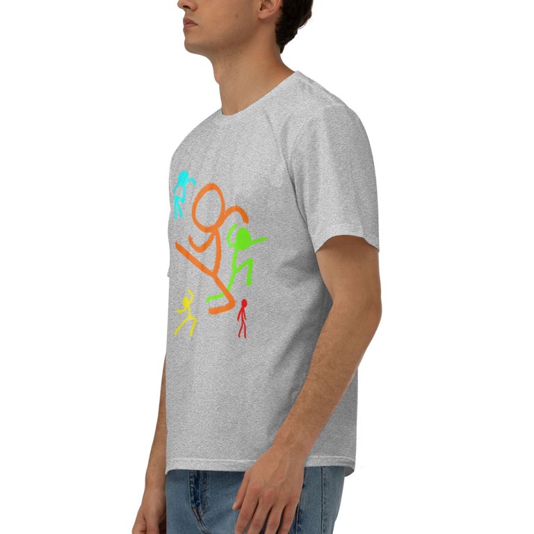 Mens Five Stick Figures Alan Becker Official Tshirt Casual Outdoor