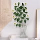 thumbnail image 4 of Decoración para el hogar, decoración de habitaciones, decoración de paredes: plantas verdes artificiales con mariposas, hojas de olivo, hojas de eucalipto redondas y hojas verdes de plástico., 4 of 6