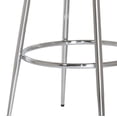thumbnail image 3 of Hillsdale Furniture Bullock Padded Seat Metal Swivel Counter Height Stool, Silver Gray Velvet, 3 of 8