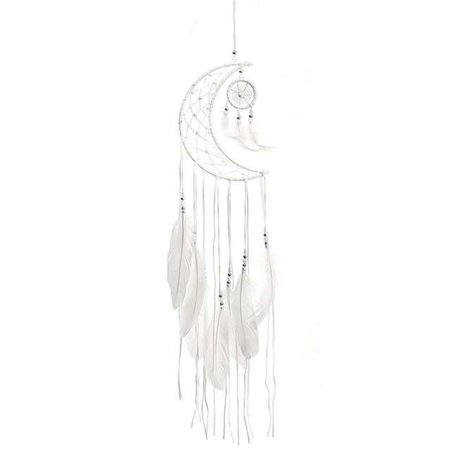 Atrapasueños con forma de luna: decoración para el hogar y regalo para bodas y fiestas