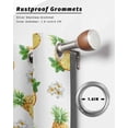 thumbnail image 6 of nqOlkjepod Outdoor Curtains for Patio Waterproof, Summer Pineapple Outdoor Privacy Panels Grommet, Modern Tropical Fruit Watercolor Blackout Outside Curtains for Porch/Cabana 54"x108", 2 Panels, 6 of 8