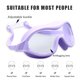 thumbnail image 3 of Gafas de natación de montura grande, gafas antivaho de alta definición, gafas de natación de una pieza para adultos para hombres y mujeres, violeta, 3 of 7
