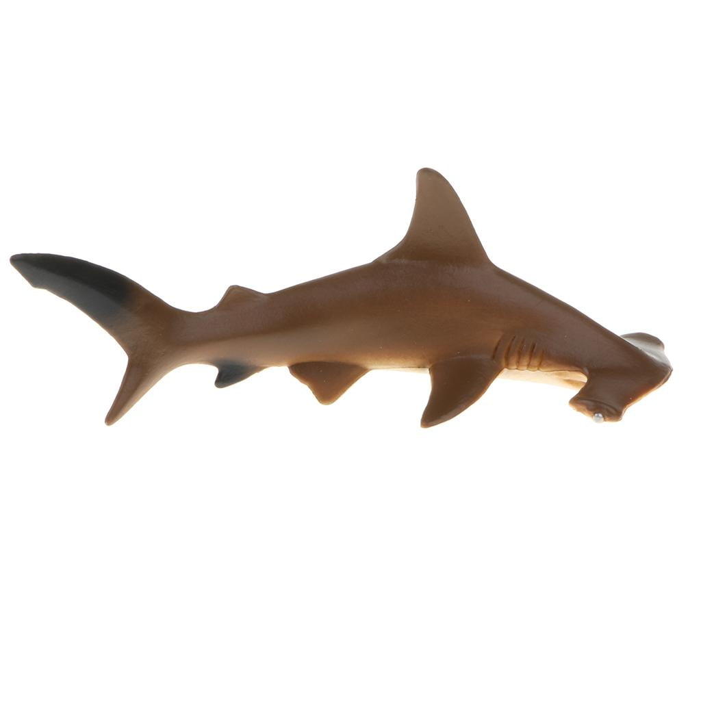 Plastic Ocean Animal Model Figurines Kids Toy Gift Seal & Hammerhead Shark 