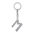 thumbnail image 1 of Up to 65% Off 26 Letters Key Ring Chain Unisex Keychain Fashion New Alphabet Keyring Gift Necklace Rings Earring Jewelry on Clearance, 1 of 1