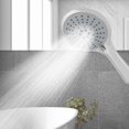 thumbnail image 2 of Rociadores de baño que ahorran agua para una máxima comodidad Cabezales de ducha de mano ajustables en paquete de 2, 2 of 8