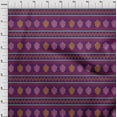 thumbnail image 3 of oneOone Tissu Polyester Lycra Rayé/chevron & Bloc d'Arbre Imprimé 1 Yard 56 Pouces de Large, 3 of 4