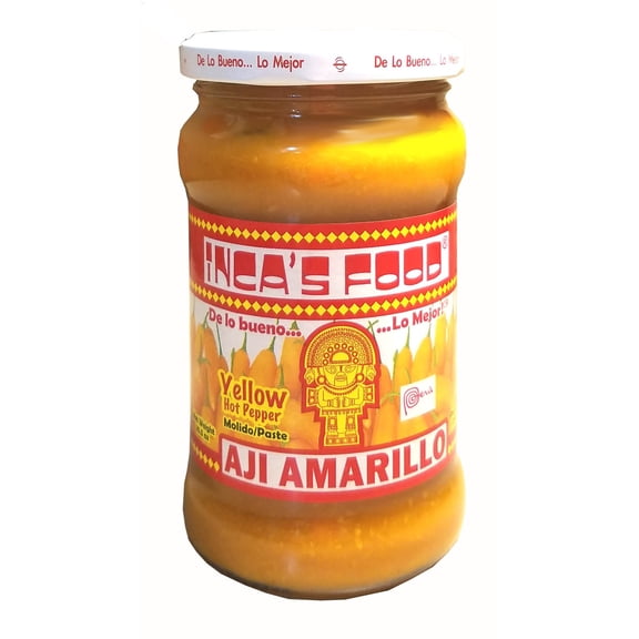 Inca's Food Aji Amarillo - Yellow Hot Pepper Molido/paste 10.5oz - Product of Peru