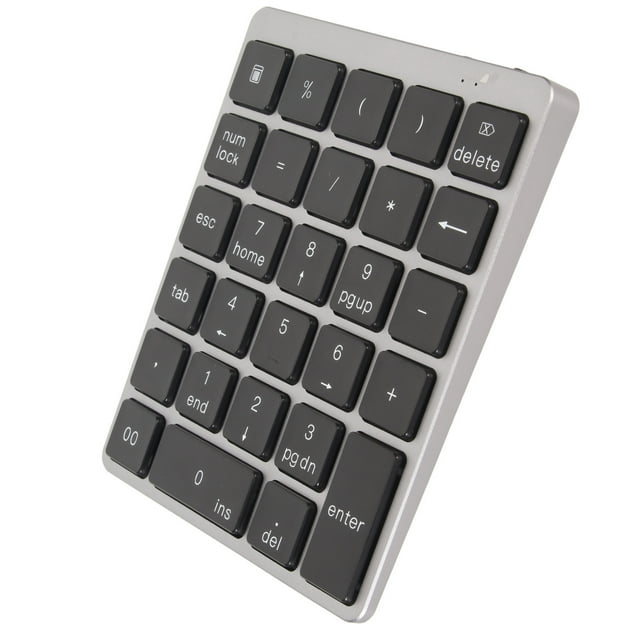 Numeric Keyboard, USB Rechargeable Wired Numeric Keypad for Almost Any Computer with USB, Waterproof Mini 28 Key Numeric Pad for IOS, for , for