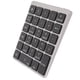 thumbnail image 4 of Teclado numérico mini USB recargable con cable de 28 teclas, delgado, portátil, de aleación de aluminio, color gris oscuro, 4 of 12