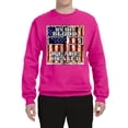 thumbnail image 3 of By His Blood We Are Healed Inspirational/Christian Unisex Crewneck Graphic Sweatshirt, Fuschia, Medium, 3 of 5