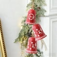 thumbnail image 4 of CuiLiyq 2 Pcs Christmas Bells Ornaments, Large Red Metal Bells for Christmas Tree Wreath Garland Fireplace Decoration, Xmas Hanging Pendant For Holiday Wedding Party Decor (B), 4 of 6