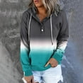 thumbnail image 2 of Dyegold Long Sleeve Shirts Women Holiday Savings Graphic Y2K Winter Shirts Teen Girls Lightweight Hooded Pullover Tops Fleece Button Up Soft Outfits Ladies Casual Jacket Trendy Color Block Sweater, 2 of 6