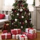 thumbnail image 3 of Billuyoard Juego de 12 adornos navideños de terciopelo con 12 lazos para decoración navideña de interiores. Lazos de terciopelo para el árbol Kits de decoración para fiestas naranja, 3 of 6