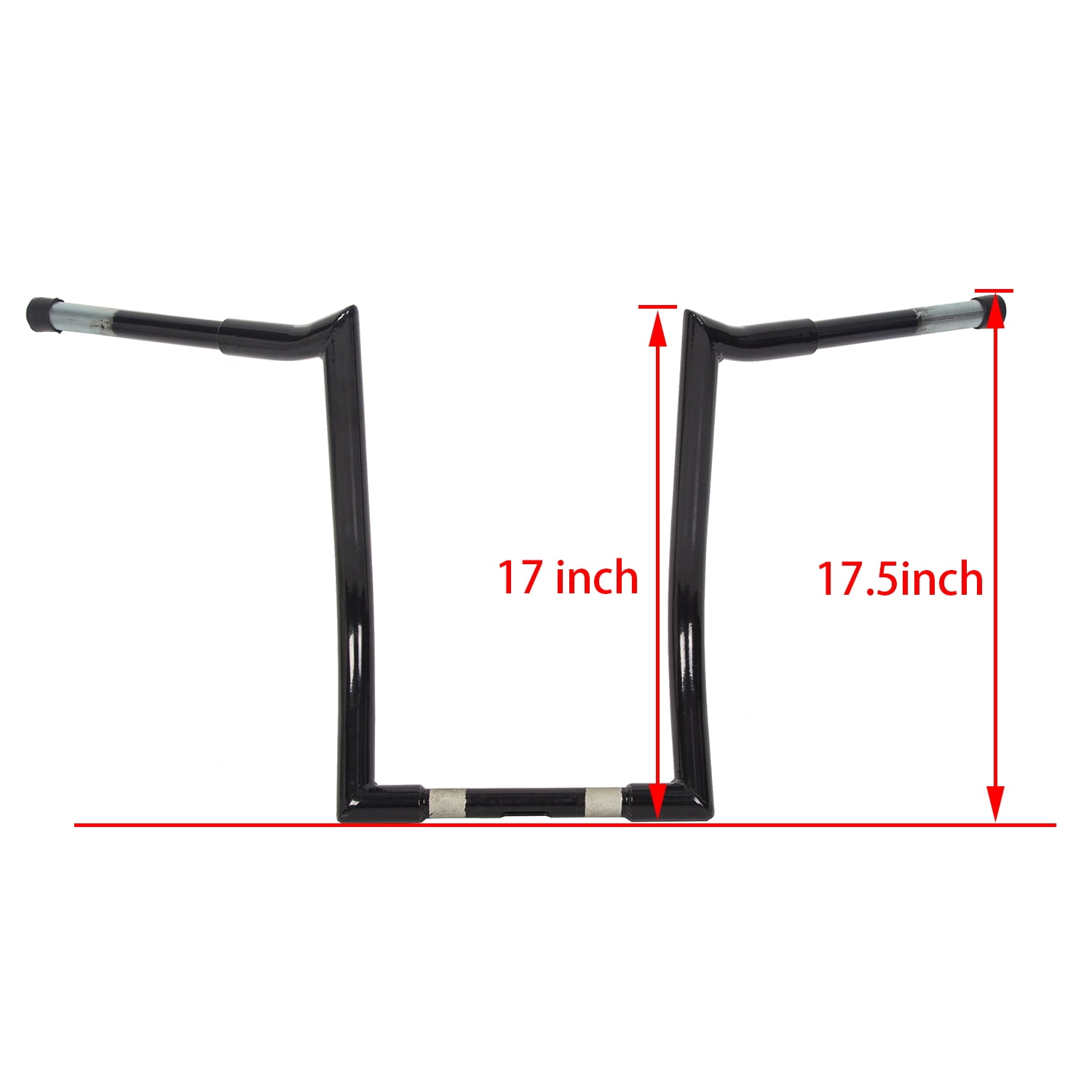 Kojem 17 Inch Rise Ape Hanger Handlebar Z Bar for Victory Cross Country 2010-2017 Motorcycle Black
