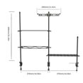 thumbnail image 3 of Poste de lámpara de estante de escritorio - Estante de suspensión de almacenamiento plegable de bricolaje con soporte de luz, 3 of 3