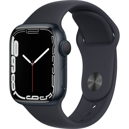 Restored APPLE WATCH SERIES 7 GPS 45MM MIDNIGHT ALUMINUM CASE WITH MIDNIGHT BAND (Refurbished)
