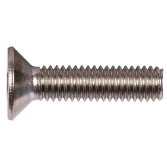 Socket Flat Countersunk Head Cap Screw, 516-18 X 1, Stainless Steel 18-8, Hex Socket (Quantity: 100) Coarse Thread, 516 Inch Hexagonal Allen Bolt, Length: 1 Inch, Full Thread