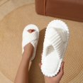 thumbnail image 2 of Wensltd Flat Plush Slippers for Women Winter Indoor Home Solid Color Trendy Cozy Slippers, 2 of 6