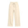 thumbnail image 5 of Oksale Womens Tall Sweatpants Soft Comfy Straight Leg Sweat Pants with Pockets Casual Drawstring High Waisted Trousers Active Outdoor Khaki M, 5 of 9