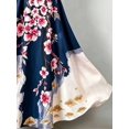 thumbnail image 4 of Womens Multicolor-3 Floral Print Sleeveless V-Neck Maxi Dress, 4 of 5