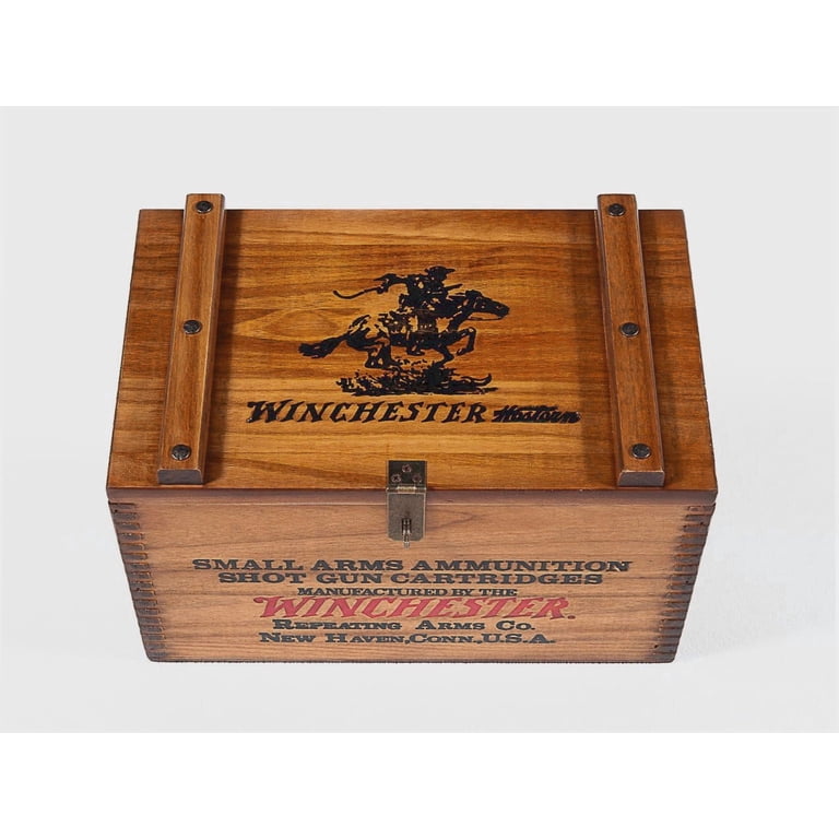 WINCHESTER ウィンチェスター 木製ボックス 弾薬ケース アメリカ雑貨 Winchester Handcrafted Wooden Ammo Box, 500 Shell Capacity, Pine
