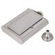 thumbnail image 1 of Estuche portátil de acero inoxidable para cigarrillos, petaca con embudo para uso doméstico y al aire libre (blanco), 1 of 8