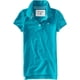 thumbnail image 1 of Aeropostale Womens Uniform A87 3 Button Polo Shirt, Azul, X-Small, 1 of 1